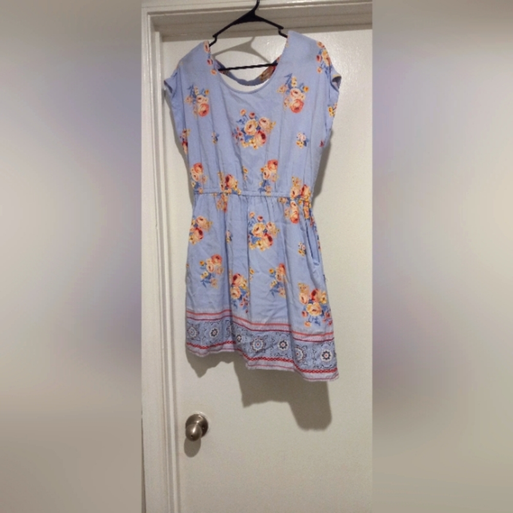 Blue/Pink/yellow Dress